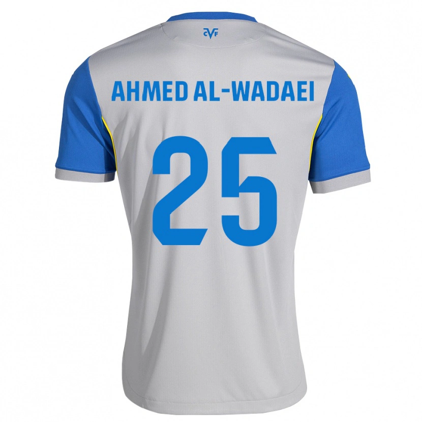 Danxen Kinder Sayed Ahmed Al-Wadaei #25 Dodgerblau Grau Auswärtstrikot Trikot 2026/27 T-Shirt