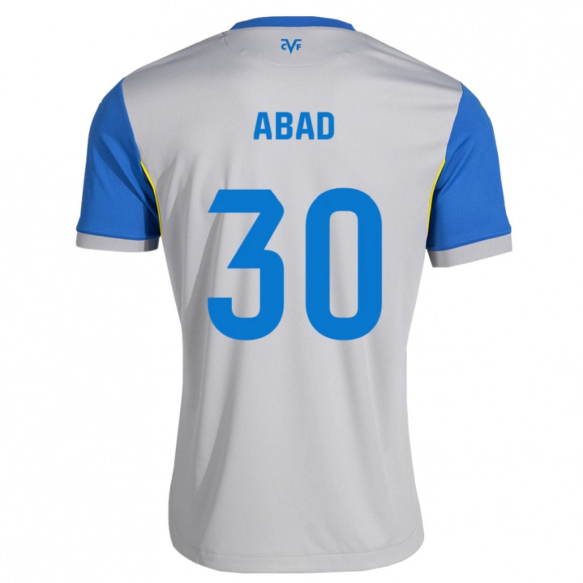 Danxen Kinder Iker Abad #30 Dodgerblau Grau Auswärtstrikot Trikot 2026/27 T-Shirt