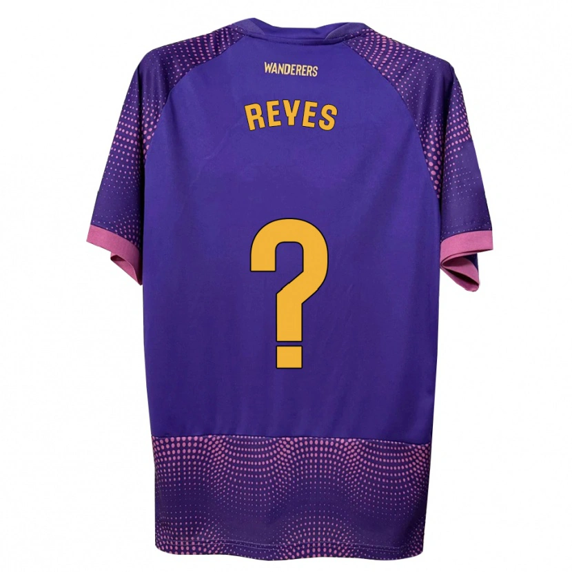 Danxen Kinder Pablo Reyes #0 Lila Weiß Rosa Auswärtstrikot Trikot 2026/27 T-Shirt