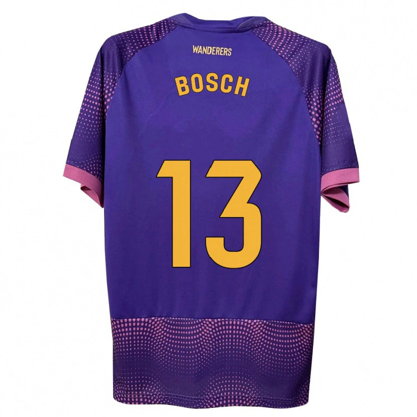 Danxen Kinder Owen Bosch #13 Lila Weiß Rosa Auswärtstrikot Trikot 2026/27 T-Shirt