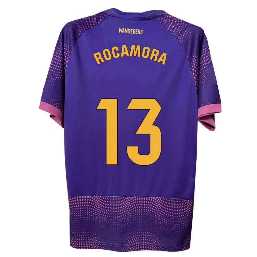 Danxen Kinder María Rocamora Díaz #13 Lila Weiß Rosa Auswärtstrikot Trikot 2026/27 T-Shirt