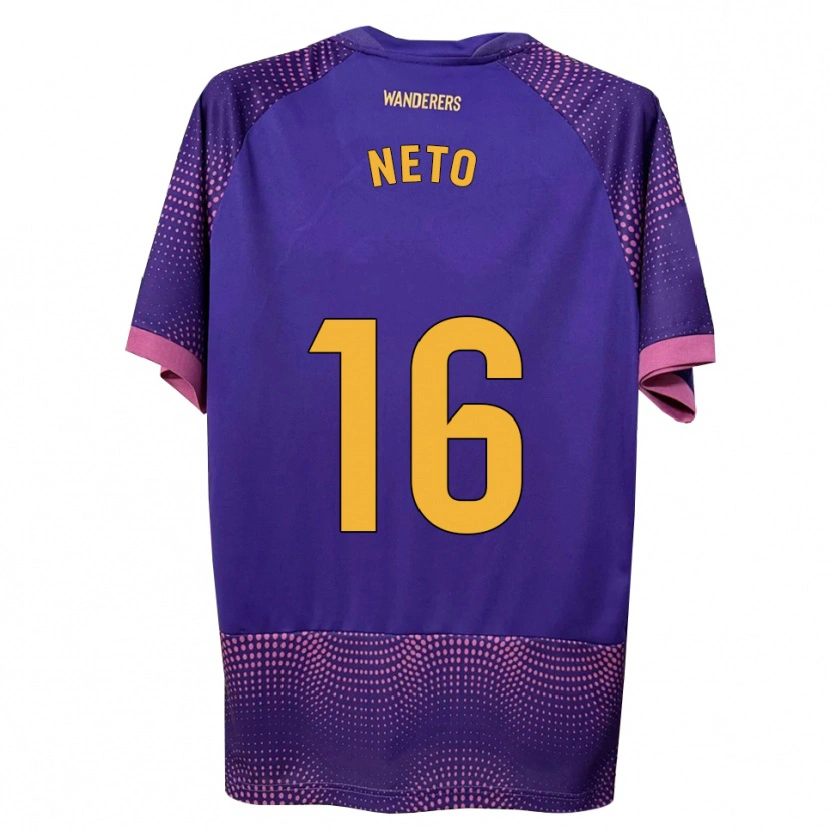 Danxen Kinder Martim Neto #16 Lila Weiß Rosa Auswärtstrikot Trikot 2026/27 T-Shirt