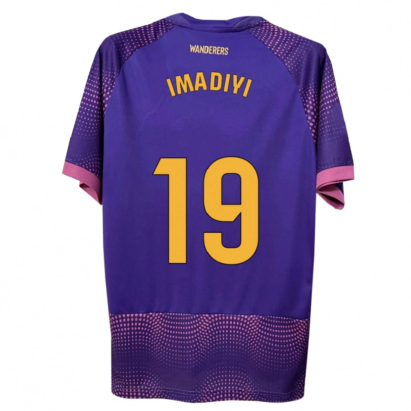 Danxen Kinder Ceri Imadiyi #19 Lila Weiß Rosa Auswärtstrikot Trikot 2026/27 T-Shirt