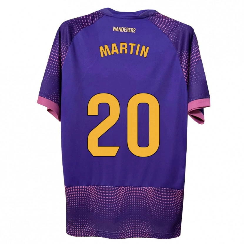 Danxen Kinder Carlos Martin #20 Lila Weiß Rosa Auswärtstrikot Trikot 2026/27 T-Shirt