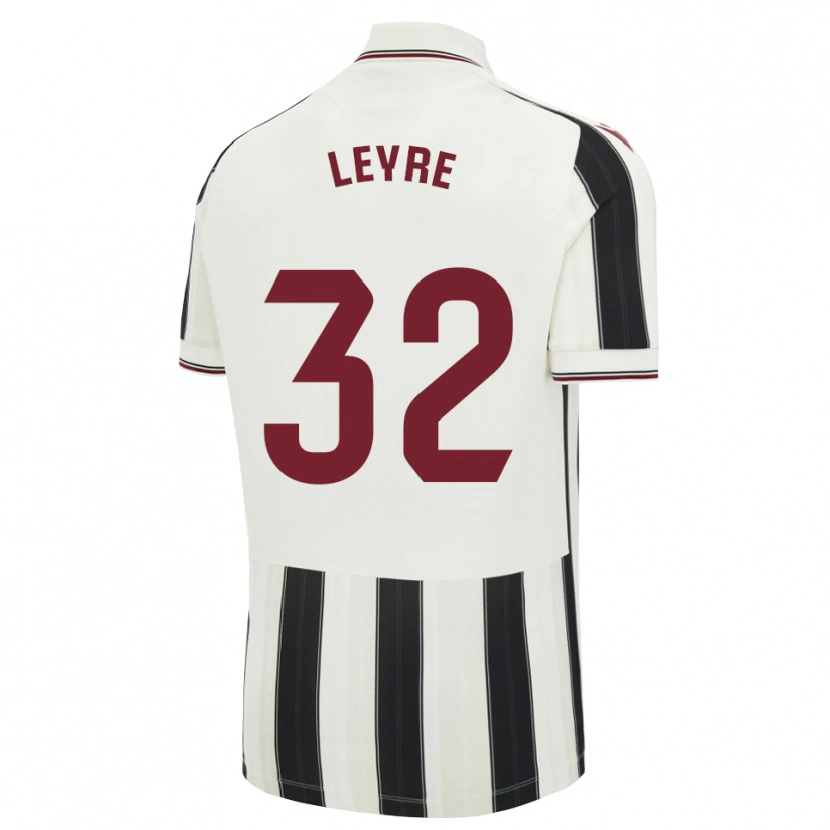 Danxen Kinder Leyre Secades #32 Schwarz Weiß Rot Auswärtstrikot Trikot 2026/27 T-Shirt