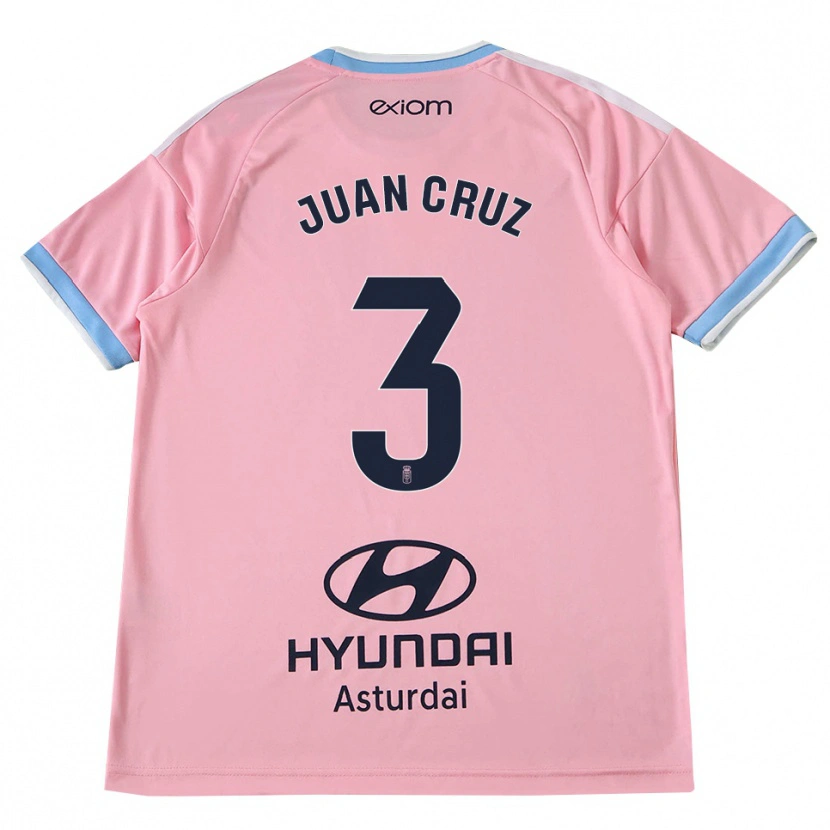 Danxen Kinder Juan Cruz #3 Kornblumenblau Rosa Auswärtstrikot Trikot 2026/27 T-Shirt