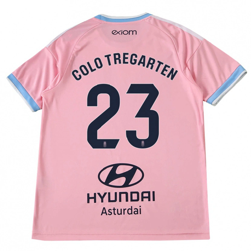 Danxen Kinder Colo Tregarten #23 Kornblumenblau Rosa Auswärtstrikot Trikot 2026/27 T-Shirt