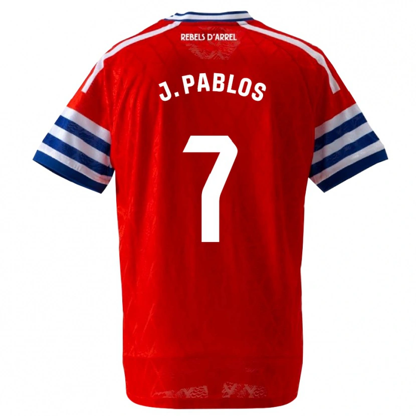 Danxen Kinder Judith Pablos Garrido #7 Königsblau Rot Auswärtstrikot Trikot 2026/27 T-Shirt