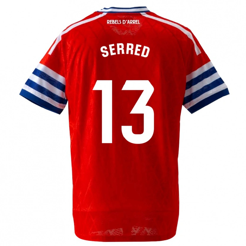 Danxen Kinder Llorenç Serred #13 Königsblau Rot Auswärtstrikot Trikot 2026/27 T-Shirt