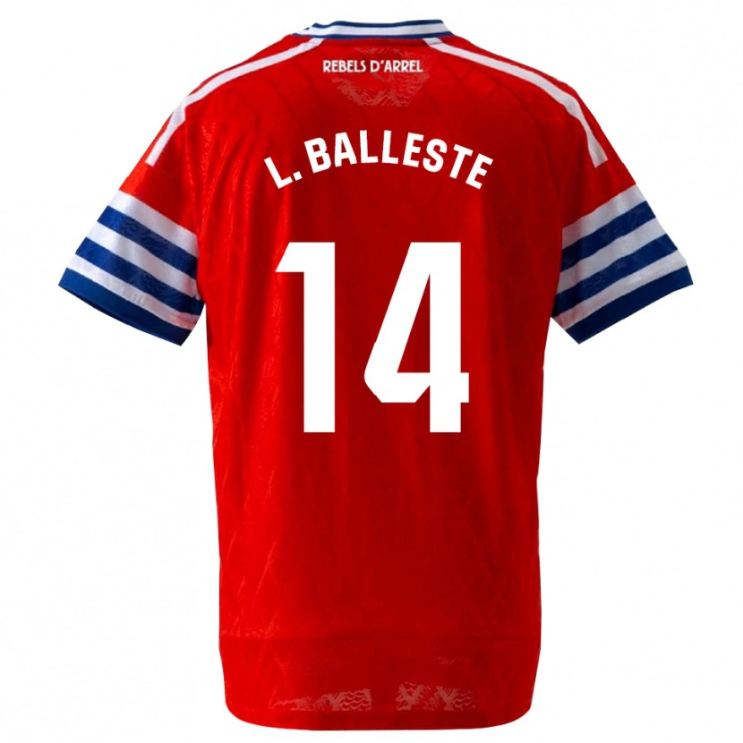 Danxen Kinder Laia Balleste Sciora #14 Königsblau Rot Auswärtstrikot Trikot 2026/27 T-Shirt