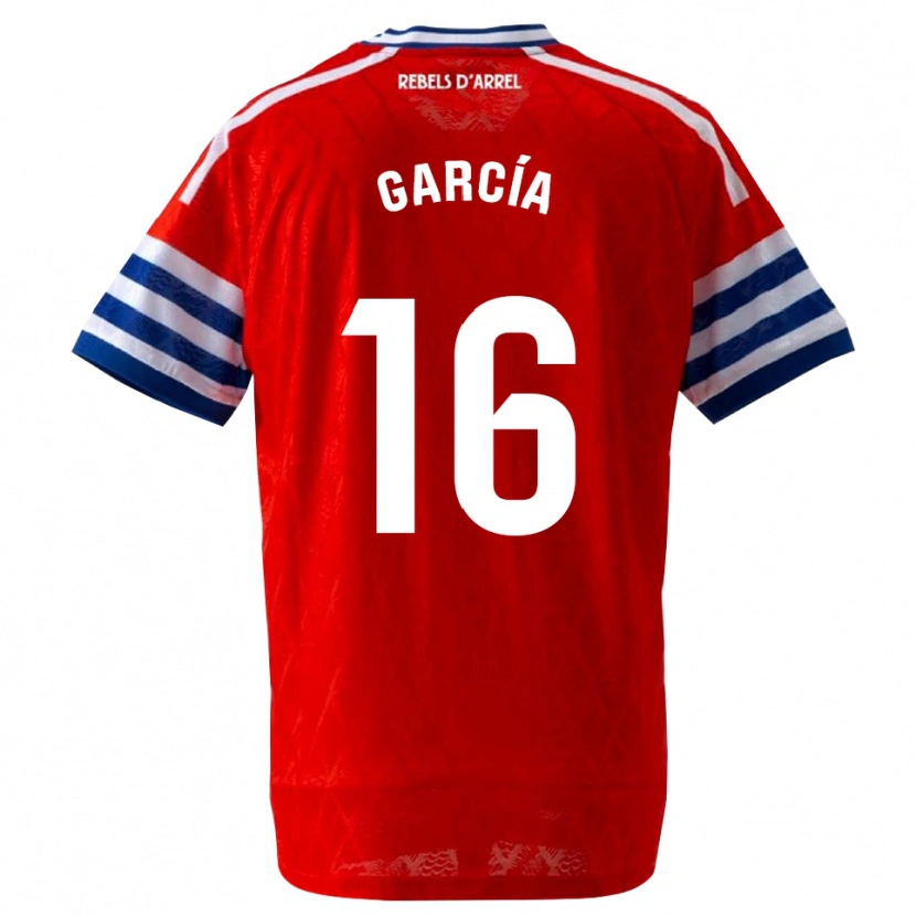 Danxen Kinder Marc García #16 Königsblau Rot Auswärtstrikot Trikot 2026/27 T-Shirt
