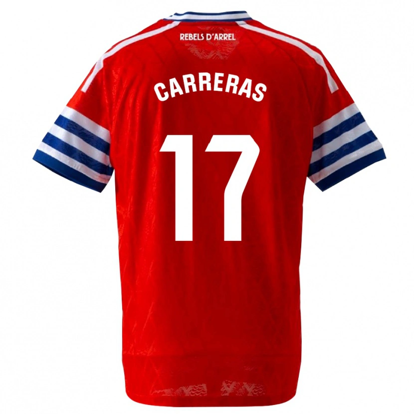 Danxen Kinder Jofre Carreras #17 Königsblau Rot Auswärtstrikot Trikot 2026/27 T-Shirt