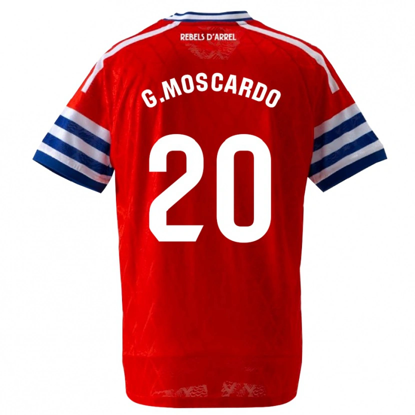 Danxen Kinder Gabriel Moscardo #20 Königsblau Rot Auswärtstrikot Trikot 2026/27 T-Shirt