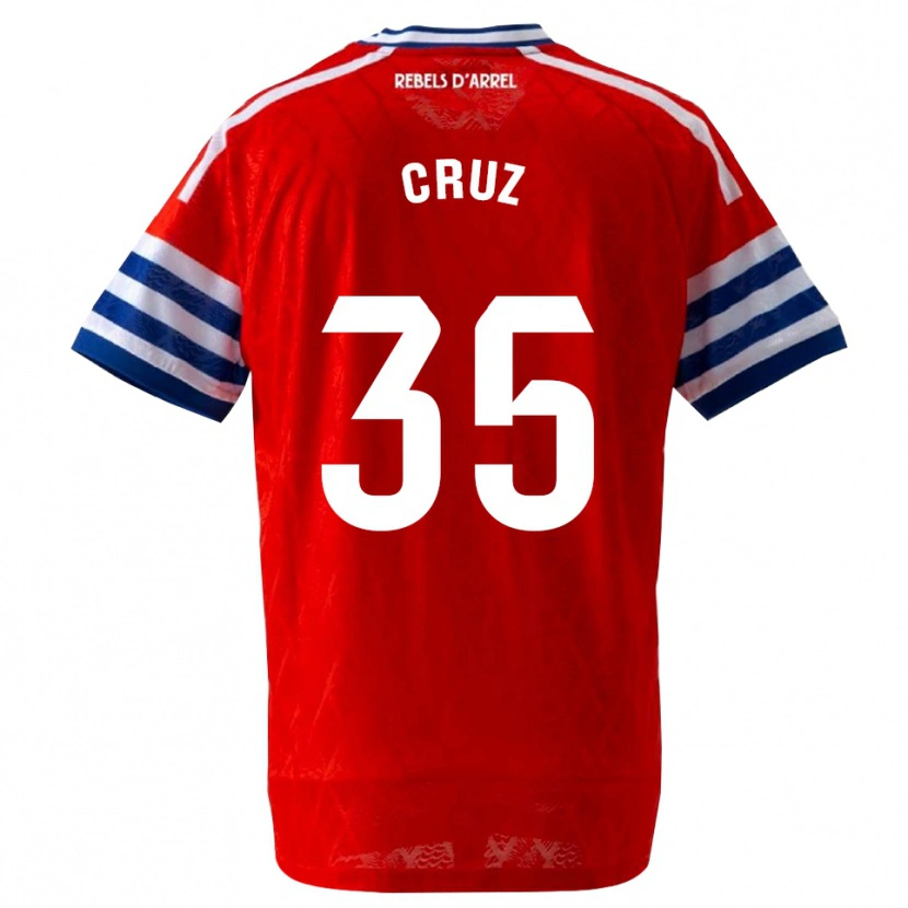 Danxen Kinder Denis Cruz #35 Königsblau Rot Auswärtstrikot Trikot 2026/27 T-Shirt