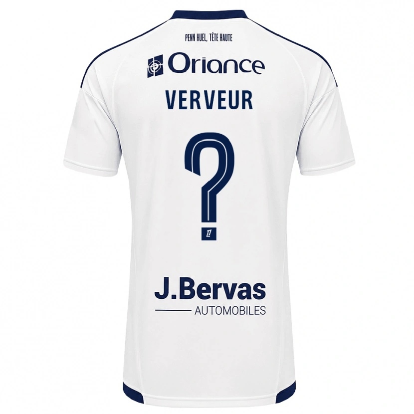 Danxen Kinder Titouan Verveur #0 Marineweiß Auswärtstrikot Trikot 2026/27 T-Shirt