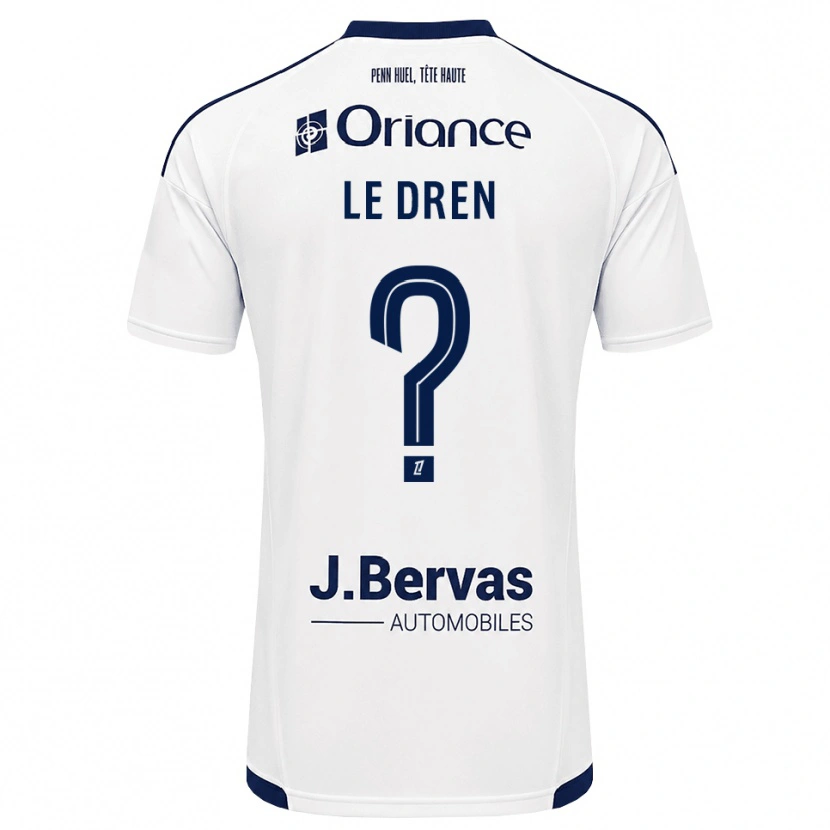 Danxen Kinder Enora Le Dren #0 Marineweiß Auswärtstrikot Trikot 2026/27 T-Shirt