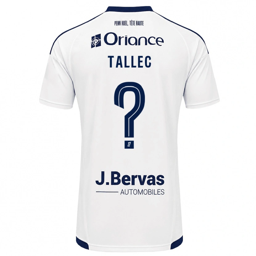 Danxen Kinder Ylionna Tallec #0 Marineweiß Auswärtstrikot Trikot 2026/27 T-Shirt