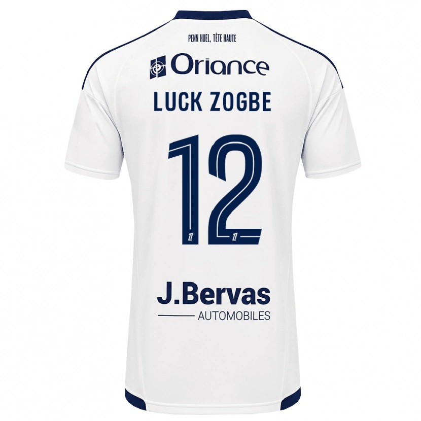 Danxen Kinder Luck Zogbé #12 Marineweiß Auswärtstrikot Trikot 2026/27 T-Shirt