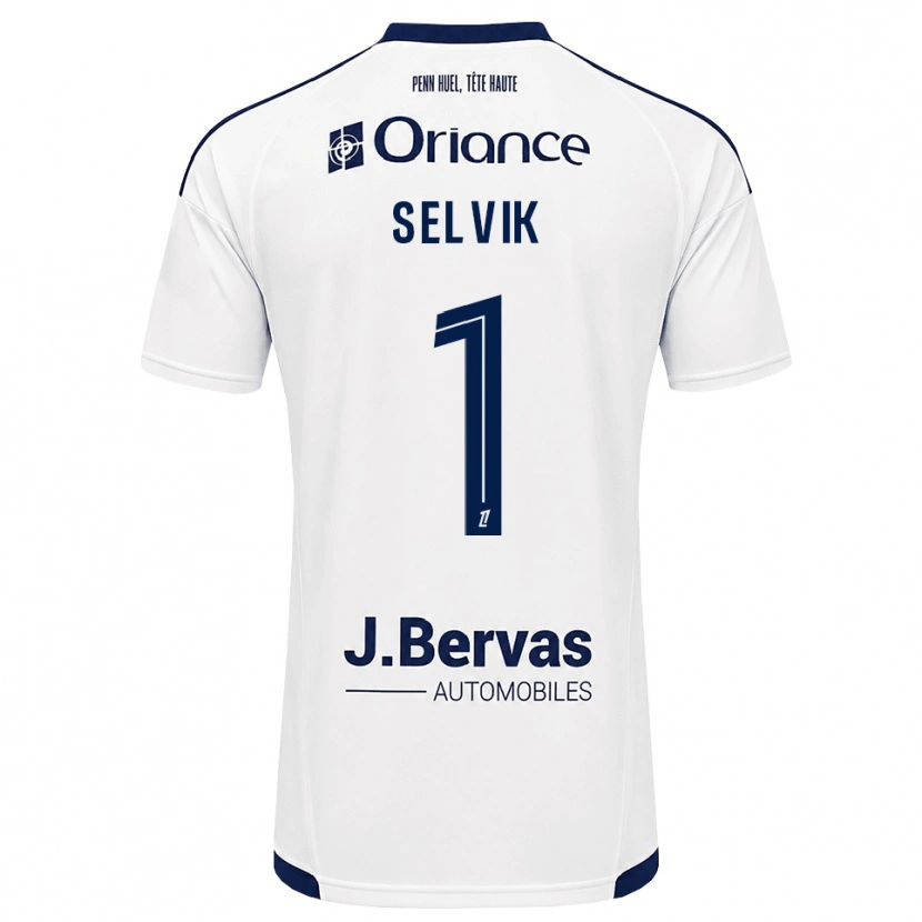 Danxen Kinder Egil Selvik #1 Marineweiß Auswärtstrikot Trikot 2026/27 T-Shirt