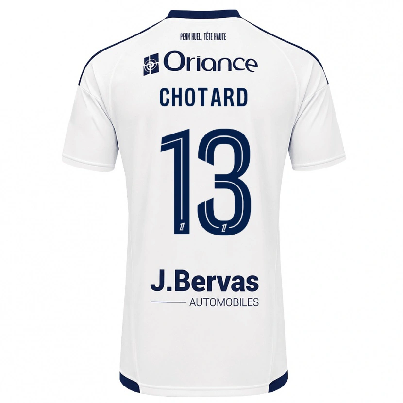 Danxen Kinder Joris Chotard #13 Marineweiß Auswärtstrikot Trikot 2026/27 T-Shirt
