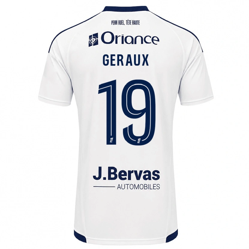 Danxen Kinder Noan Geraux #19 Marineweiß Auswärtstrikot Trikot 2026/27 T-Shirt