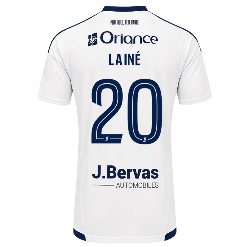 Danxen Kinder Mathis Lainé #20 Marineweiß Auswärtstrikot Trikot 2026/27 T-Shirt