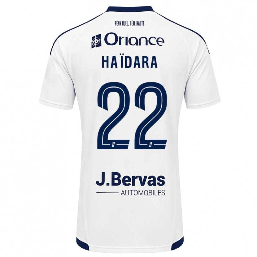 Danxen Kinder Massadio Haidara #22 Marineweiß Auswärtstrikot Trikot 2026/27 T-Shirt