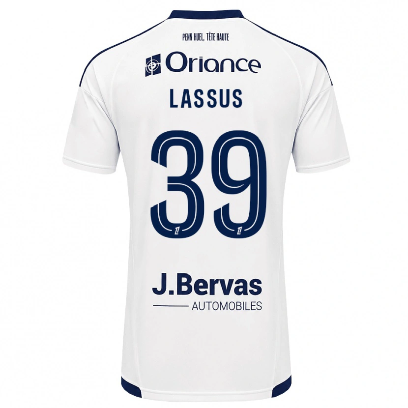 Danxen Kinder Axel Lassus #39 Marineweiß Auswärtstrikot Trikot 2026/27 T-Shirt