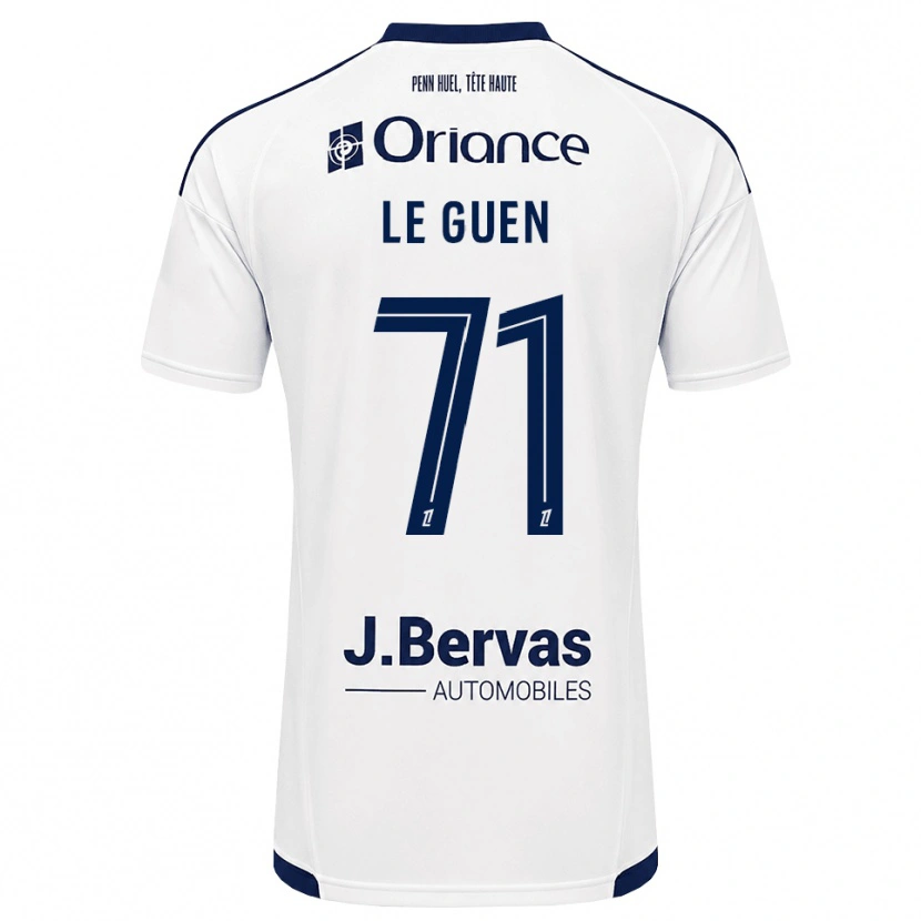 Danxen Kinder Raphaël Le Guen #71 Marineweiß Auswärtstrikot Trikot 2026/27 T-Shirt