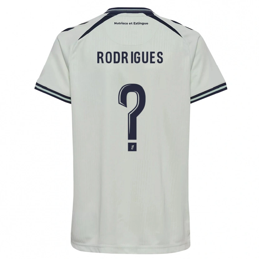 Danxen Kinder Fabio Rodrigues #0 Mitternachtsblau Weiß Auswärtstrikot Trikot 2026/27 T-Shirt
