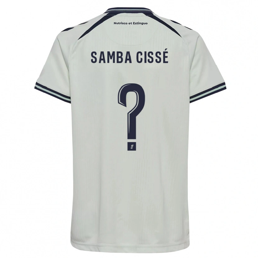 Danxen Kinder Papa Samba Cissé #0 Mitternachtsblau Weiß Auswärtstrikot Trikot 2026/27 T-Shirt