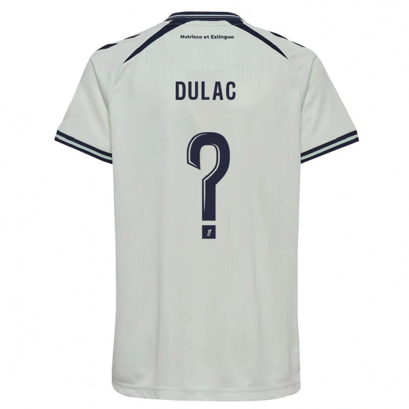 Danxen Kinder Bilal Dulac #0 Mitternachtsblau Weiß Auswärtstrikot Trikot 2026/27 T-Shirt