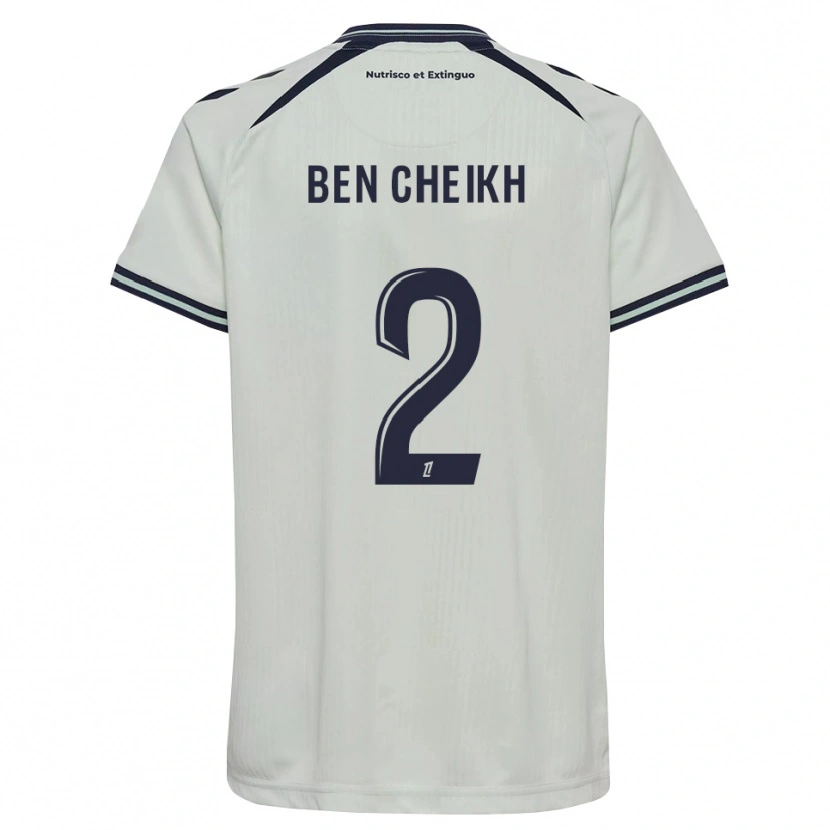 Danxen Kinder Ayman Ben Cheikh #2 Mitternachtsblau Weiß Auswärtstrikot Trikot 2026/27 T-Shirt