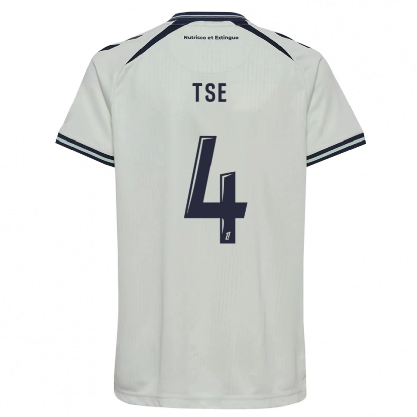 Danxen Kinder Élisabeth Tsé #4 Mitternachtsblau Weiß Auswärtstrikot Trikot 2026/27 T-Shirt