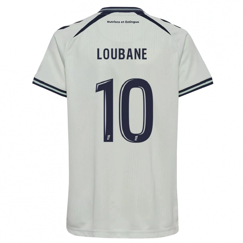 Danxen Kinder Yassine Loubane #10 Mitternachtsblau Weiß Auswärtstrikot Trikot 2026/27 T-Shirt