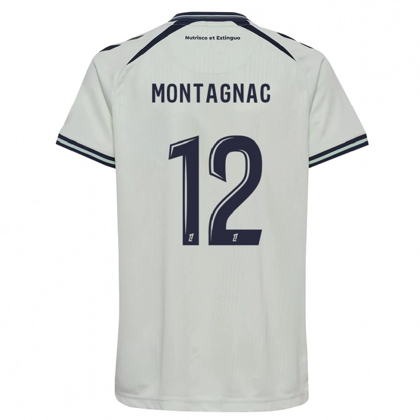 Danxen Kinder Alexandre Montagnac #12 Mitternachtsblau Weiß Auswärtstrikot Trikot 2026/27 T-Shirt