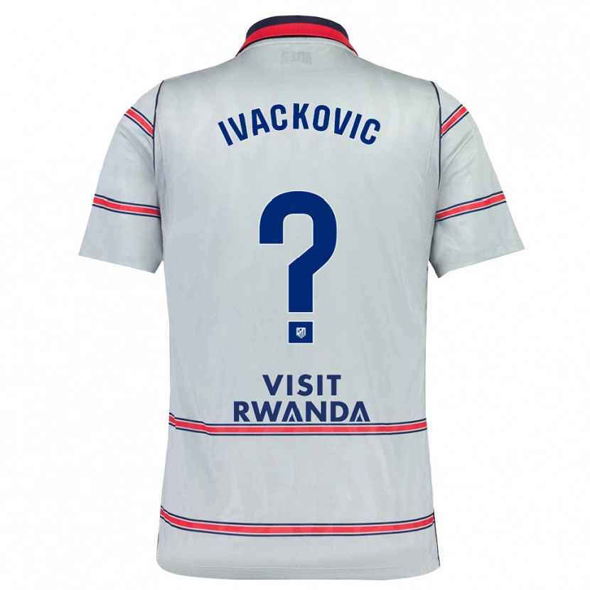 Danxen Kinder Marco Ivackovic #0 Grau Rot Marineblau Ausweichtrikot Trikot 2026/27 T-Shirt