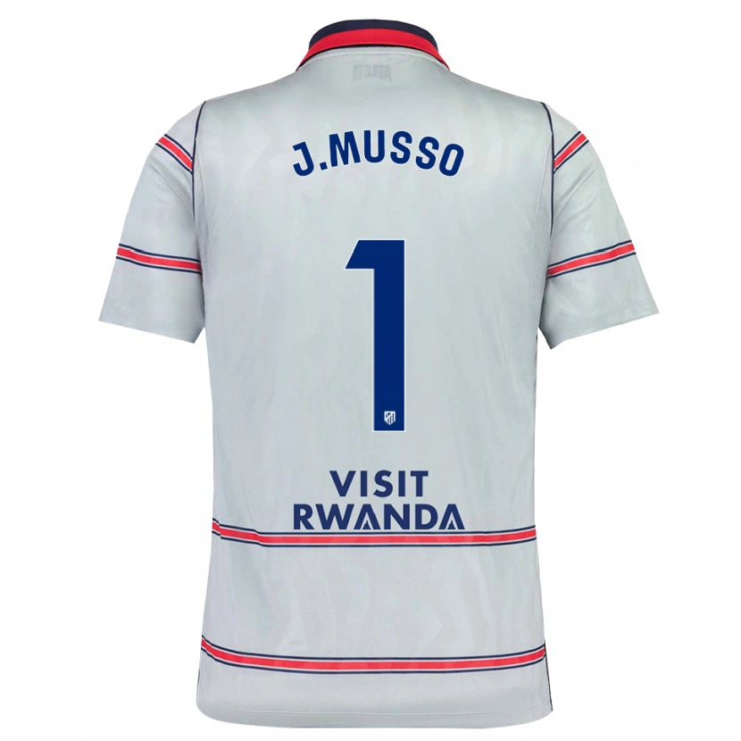 Danxen Kinder Juan Musso #1 Grau Rot Marineblau Ausweichtrikot Trikot 2026/27 T-Shirt