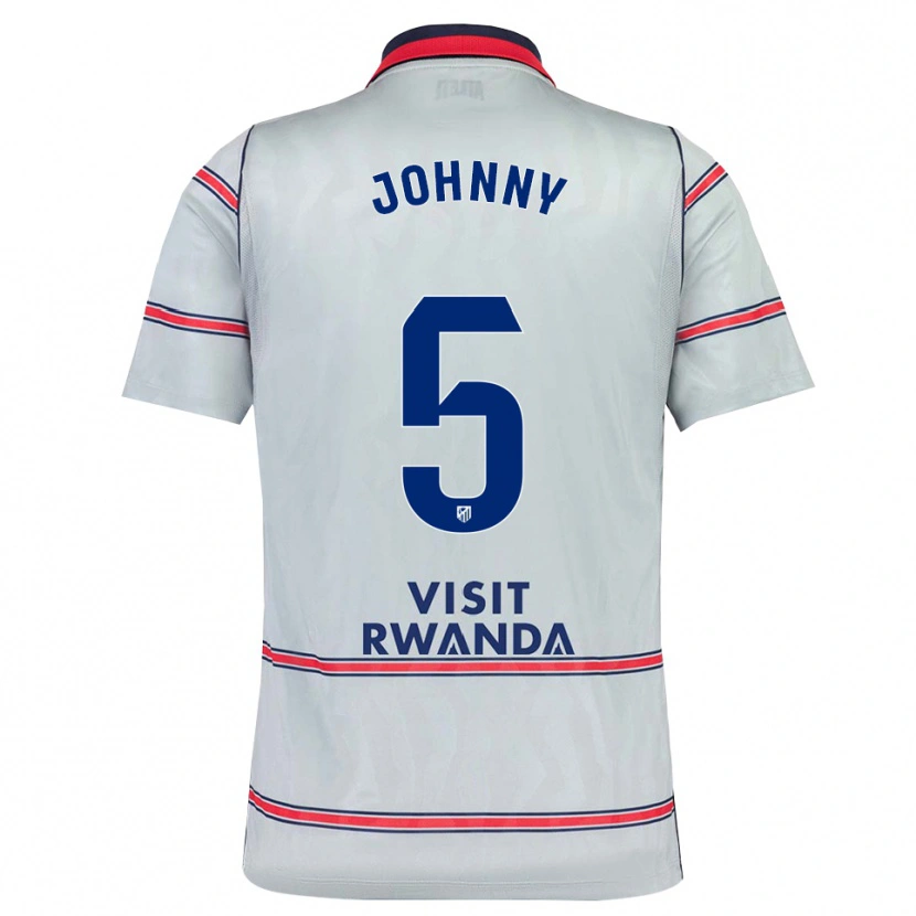 Danxen Kinder Johnny Cardoso #5 Grau Rot Marineblau Ausweichtrikot Trikot 2026/27 T-Shirt