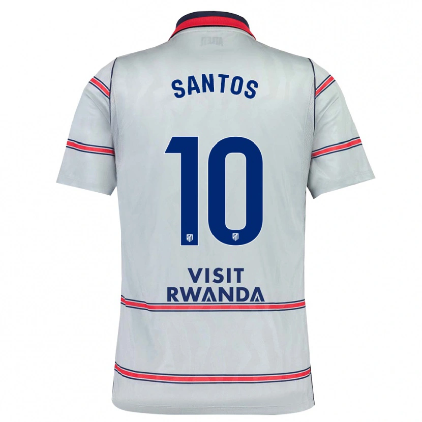 Danxen Kinder Leicy Santos #10 Grau Rot Marineblau Ausweichtrikot Trikot 2026/27 T-Shirt