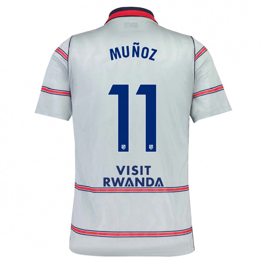 Danxen Kinder Dani Muñoz #11 Grau Rot Marineblau Ausweichtrikot Trikot 2026/27 T-Shirt