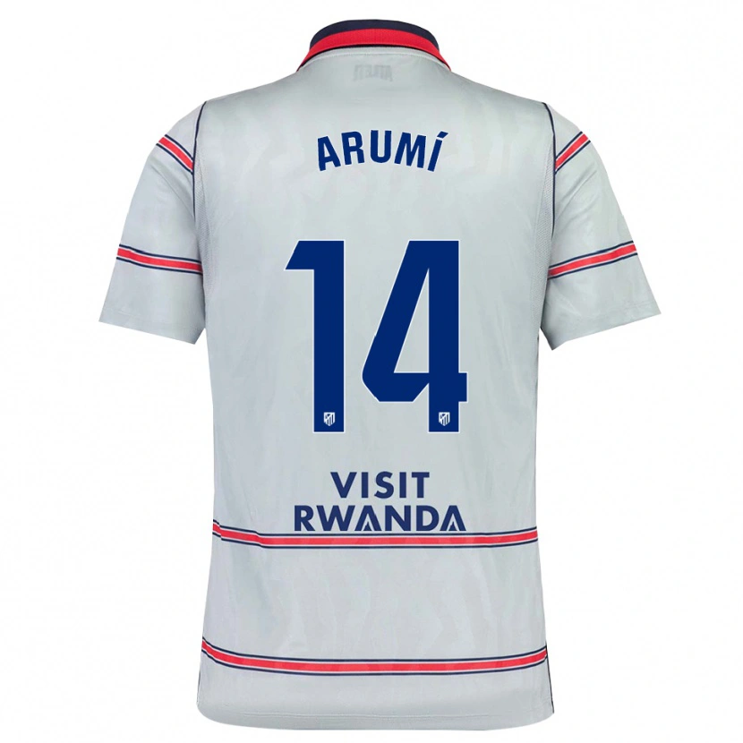 Danxen Kinder Joel Arumí #14 Grau Rot Marineblau Ausweichtrikot Trikot 2026/27 T-Shirt