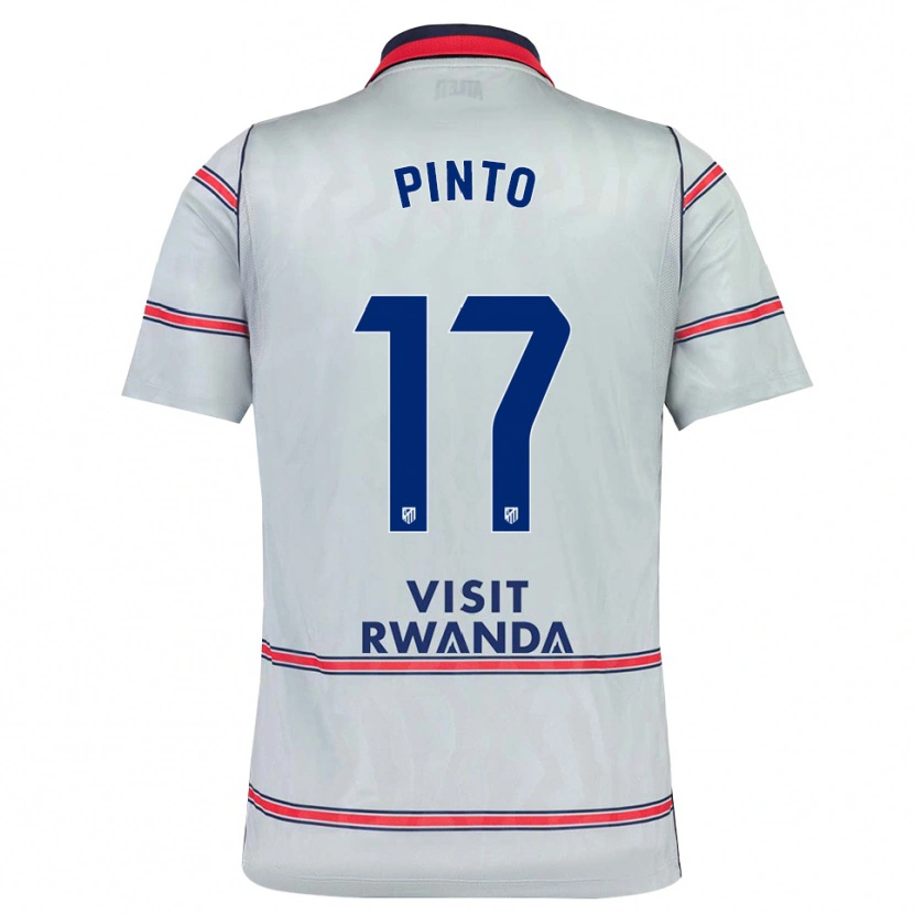 Danxen Kinder Tatiana Pinto #17 Grau Rot Marineblau Ausweichtrikot Trikot 2026/27 T-Shirt