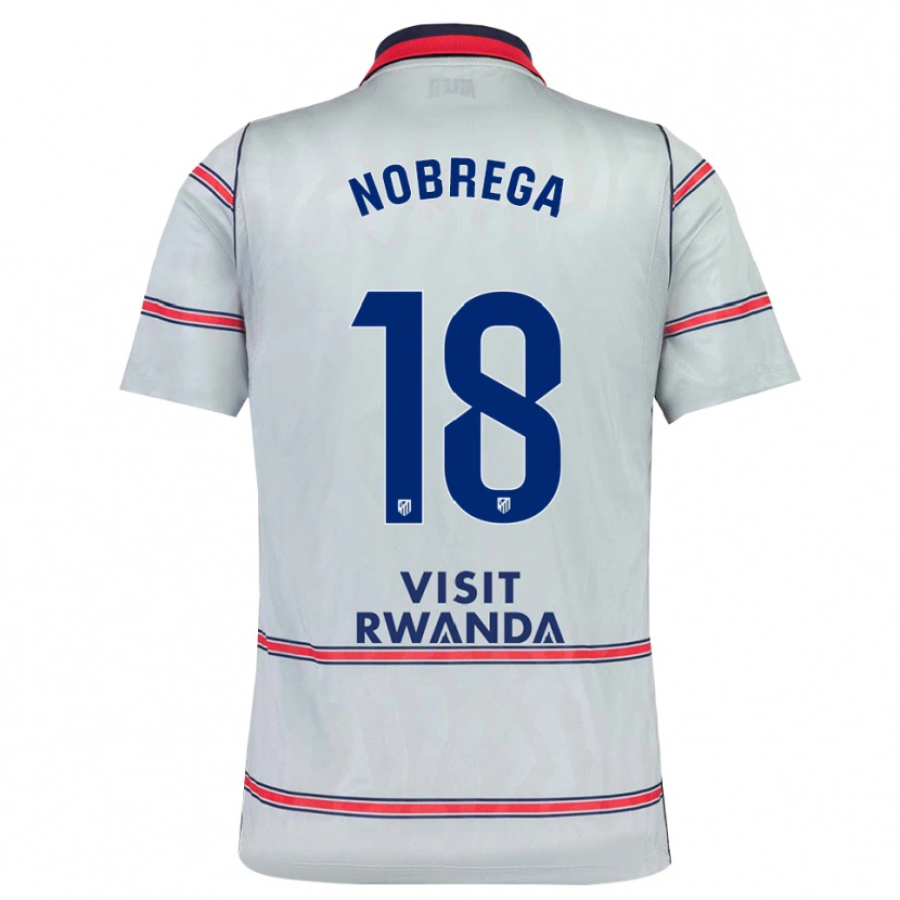Danxen Kinder Abraham Nobrega #18 Grau Rot Marineblau Ausweichtrikot Trikot 2026/27 T-Shirt