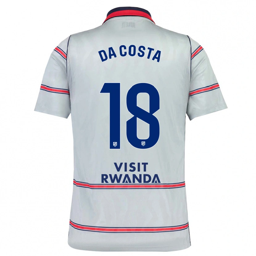Danxen Kinder Mario Da Costa #18 Grau Rot Marineblau Ausweichtrikot Trikot 2026/27 T-Shirt