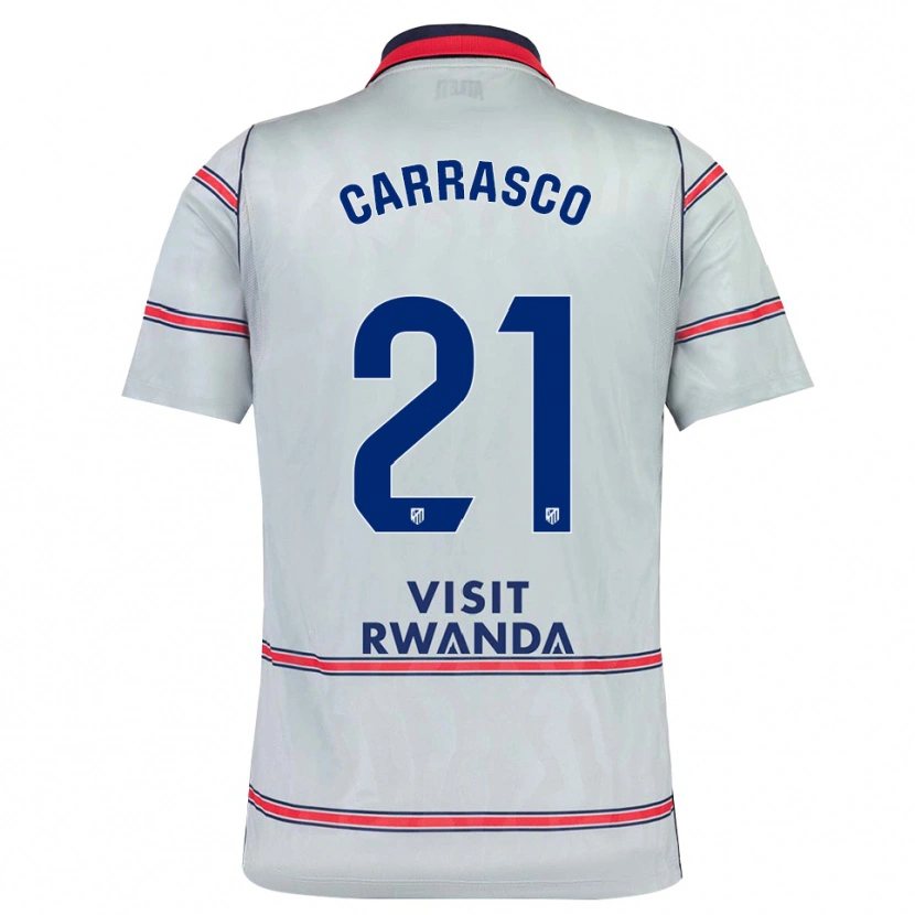 Danxen Kinder Yannick Carrasco #21 Grau Rot Marineblau Ausweichtrikot Trikot 2026/27 T-Shirt