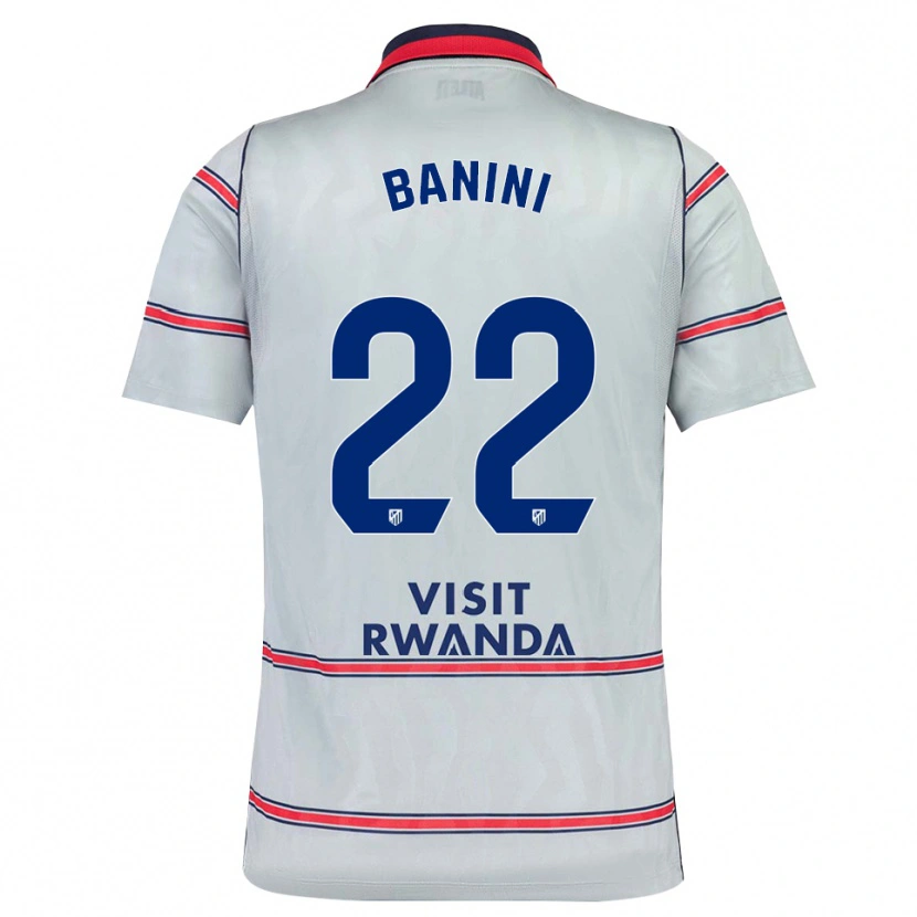 Danxen Kinder Estefania Banini #22 Grau Rot Marineblau Ausweichtrikot Trikot 2026/27 T-Shirt