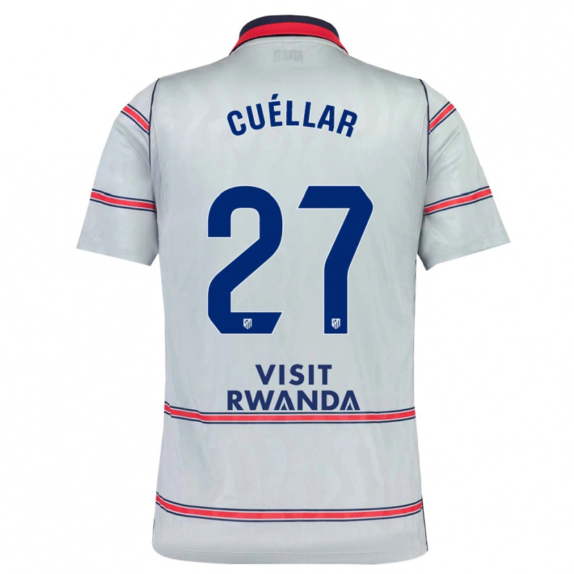Danxen Kinder Martín Cuéllar #27 Grau Rot Marineblau Ausweichtrikot Trikot 2026/27 T-Shirt