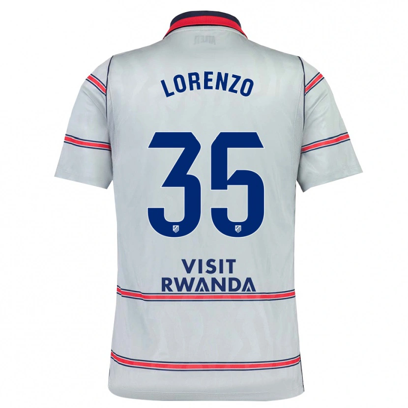 Danxen Kinder Diego Lorenzo #35 Grau Rot Marineblau Ausweichtrikot Trikot 2026/27 T-Shirt