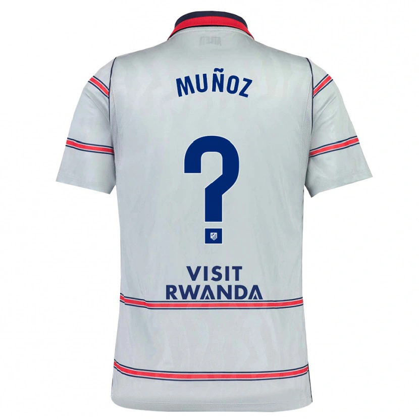 Danxen Kinder Emiliano Muñoz #0 Grau Rot Marineblau Ausweichtrikot Trikot 2026/27 T-Shirt